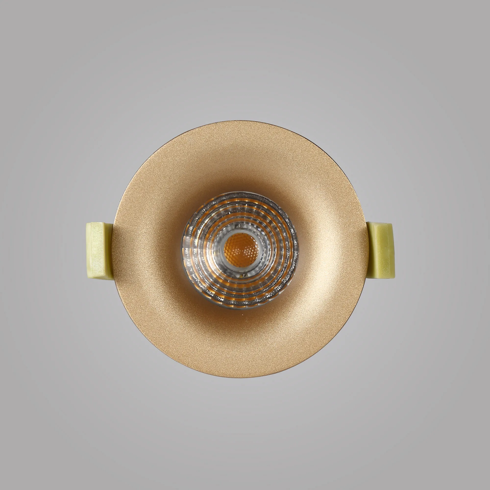 Bruve GU10 Recessed Round Champagne Gold IP65 Downlighter, Cut-Out 68mm DX200405  Dlux Bruve IP65